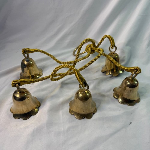 Vintage brass bell cluster - brass,