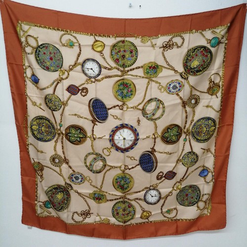 Gucci watch pattern silk scarf - gucci,
