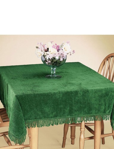 Cotton table cover chenille - table,