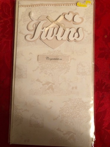 Twins congratulations card - twins,