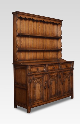 Jacobean style oak dresser