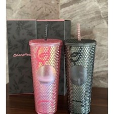 Starbucks X Blackpink Group Cooperation Pink&Black Cup Tumbler 24oz Cold Cup GB