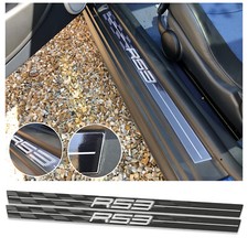 Pair R53 Flag Door Sill Protector Decal Inlays Decals Fits Mini Cooper S R53