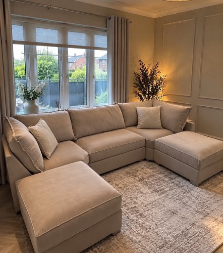 Large shaped corner sofa - corner,