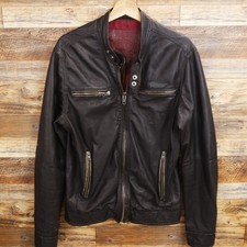 Superdry Leather Jacket Size M