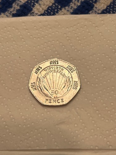 Rare 1998 nhs anniversary - rare, 50p