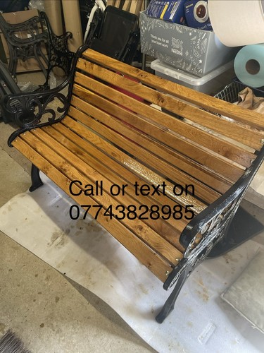 Garden bench iron ends with - garden,