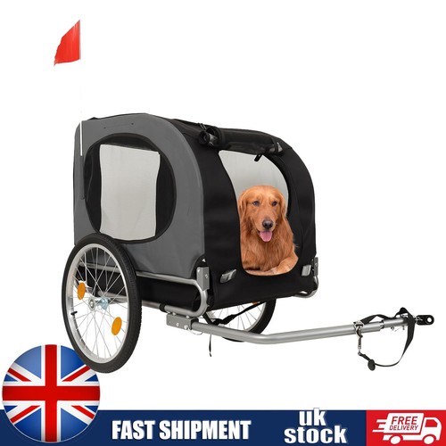Folding dog bike trailer - folding,