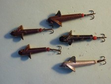 Vintage HARDY threadline devon minnows x 5.