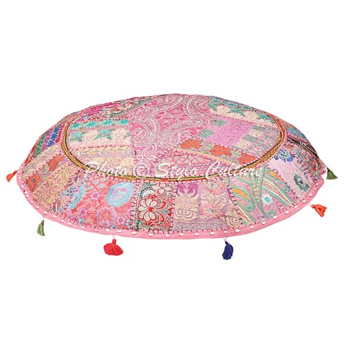 Pink footstool vintage - 20,