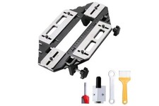 Aluminum Alloy Door Hinge Jig Woodworking Hole Opener Slotting Locator DUEBEL