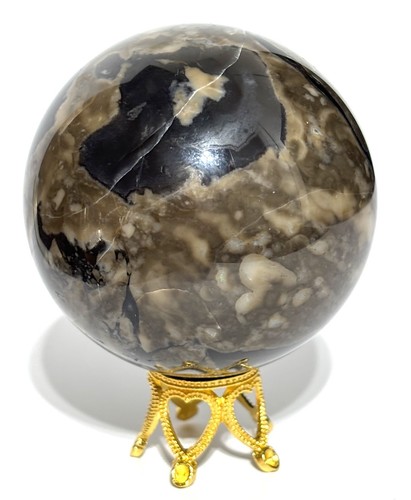 Volcano agate crystal - crystal, ball
