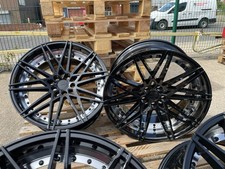 20" 2 PCS LOOK BLACK ALLOY WHEELS VW TRANSPORTER T5 T6 + LOAD RATED! VITO VIVARO