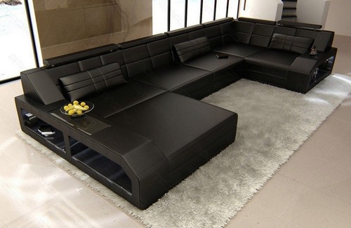 Sofa living area leather - , couch