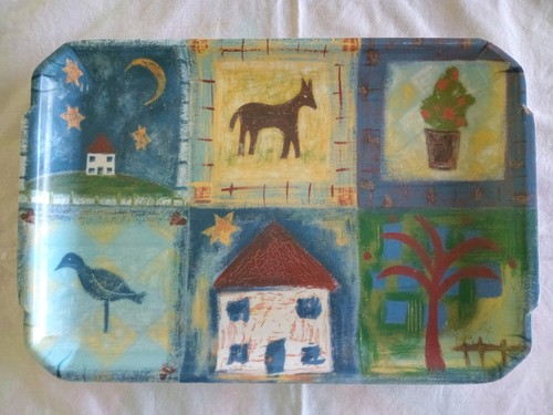 Vintage melamine tray - melamine, tray,