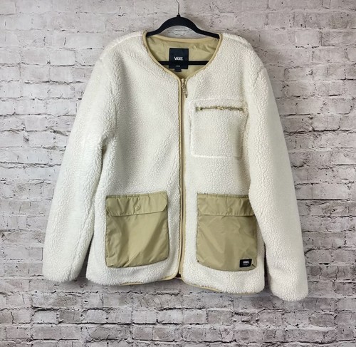 Vans collarless sherpa jacket - sherpa,