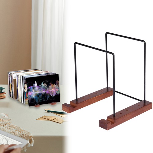 Wooden vinyl record holder - wooden,