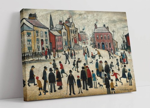 Lowry people standing - l.s.,