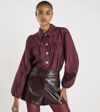 River Island Shirt bordeaux
