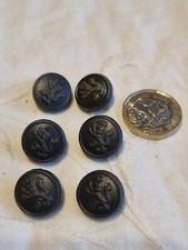 Lot 6 X 15mm Rare Vintage Grey