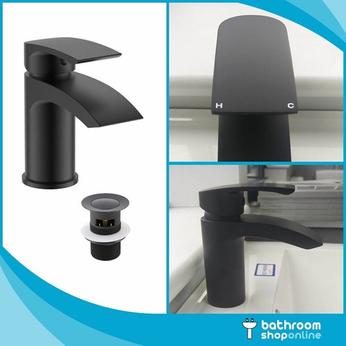 Matt black basin tap - tap, mono