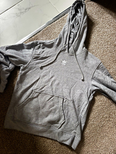 Adidas grey pullover hoodie - adidas,