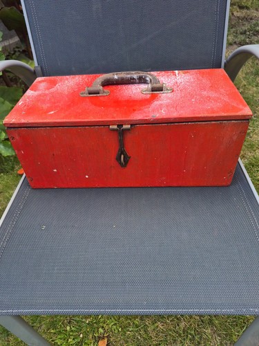 Vintage wooden tool box - vintage,
