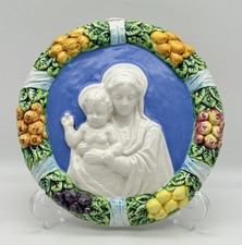 Italian Madonna & Child Plaque