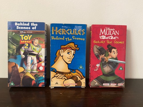Disney behind scenes - 3x, vhs