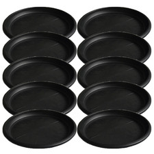 360mm Round Plant Saucers – Packs of 4, 6, 8 or 10 – Black Pot Drip Trays
