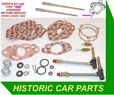 SERVICE KIT with "AN" NEEDLES for TWIN SU HS2 Carbs on MG MIDGET Mk3 USA 1968