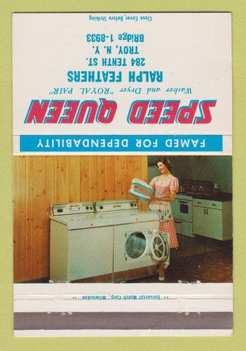 Matchbook cover speed queen - cover,