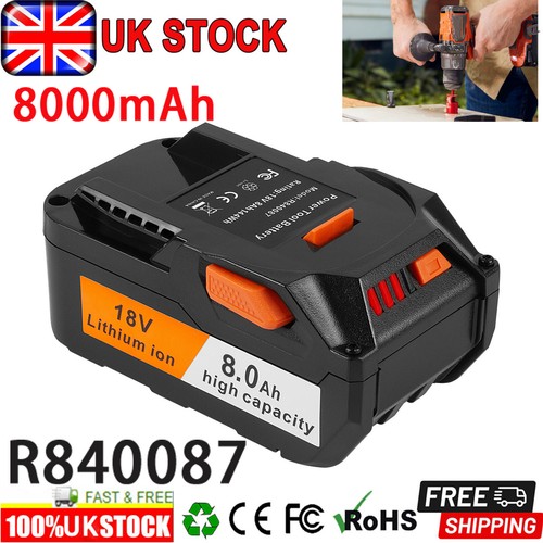 18v 0ah ion battery - 18v, 8.0ah
