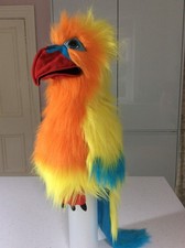 Puppet Company Yellow MACAW PARROT Bird Squawk Hand Puppet Soft Toy 28” Large