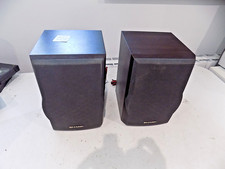 Sharp CP-M1H Bookshelf Speakers Brown 40W 24cm High Genuine Tested Working.