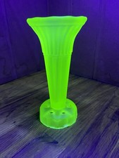 Vintage Uranium Glass Flower