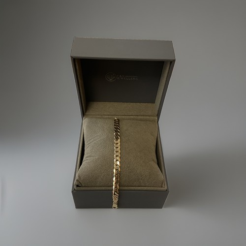 9ct gold curb link - 9ct, bracelet