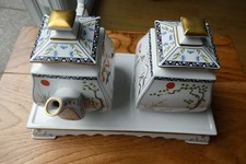 FRANKLIN MINT. THE BIRDS and FLOWERS of the ORIENT Cream and Sugar Service
