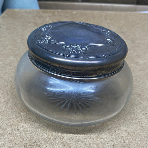 Small clear glass vintage - small,