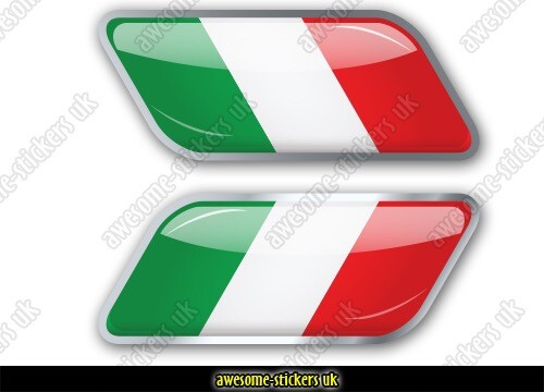 Italian flag stickers 015 - x,