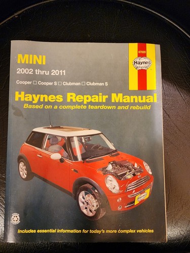 Mini cooper repair manual - repair, 2002