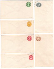 Thurn & Taxis Postal Stationery Lot Mi.Nr. U 30 - U 34 Unused 1865