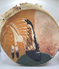 Vintage Handcrafted Native American Indian Drum