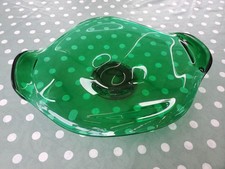Large Vintage Green Glass