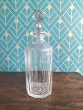 Vintage Round Ribbed Decanter