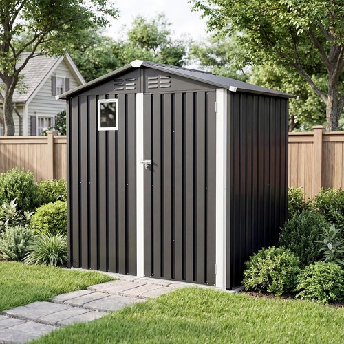 Outdoor metal storage shed - outdoor,