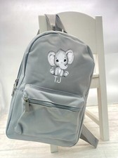 Personalised Little Elephant Grey Backpack, Back To School Essentials