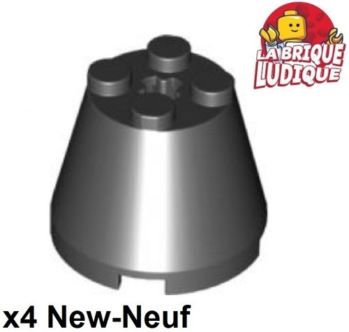 Lego cone 3x3x2 - cone, axle