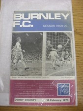 14/02/1970 Burnley v Derby County  (Light Marks). Thanks for viewing this item,
