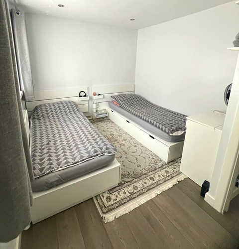 Ikea white single - ikea, wooden